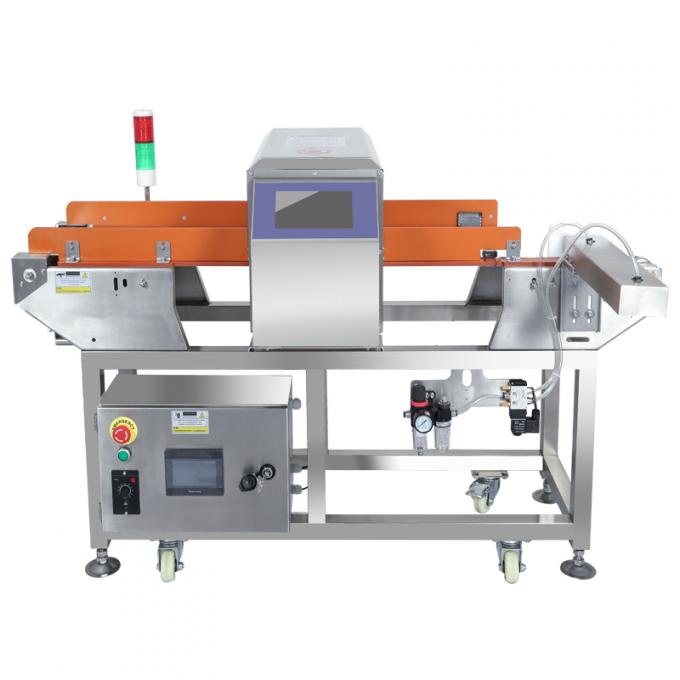 Voedingsmiddelenkwaliteit gemakkelijk te gebruiken transportband Metaldetector met afwijzing CE ISO gecertificeerd 10