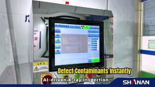 Röntgenvoedselinspectie detecteert metaalglas