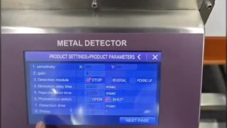 Industriële voedselmetaaldetector transportbandoplossing