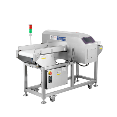 Fe 0,7 mm IP66 Voedselindustrie Metaldetector Conveyor Belt Zelflerende Functie Metaldetector Machine