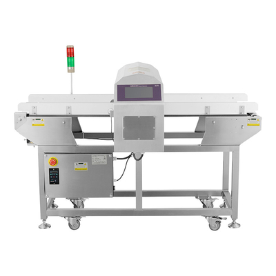 Volledige structuur neemt van roestvrij 304 voedsel metaaldetector met push rod en flap drop afwijzing