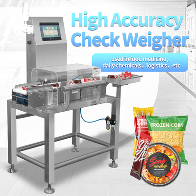 Boxproducten Hoogprecisiebandtransportband checkweigher online gewichtsdistributeur checkweigher met rolverwijzer