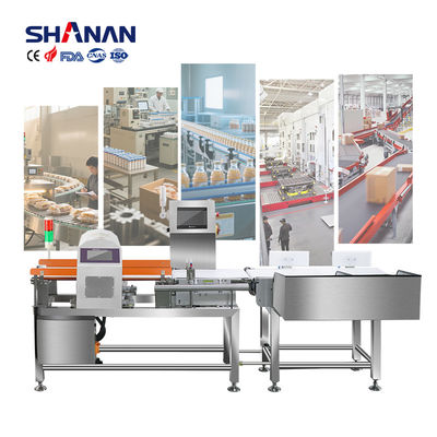 Aanraakscherm IP65 waterdicht Checkweigher Conveyor Scale Weight Metal Detector