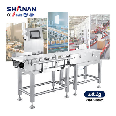 Zeer Nauwkeurige Automatische Weeg- en Afkeurmachine voor de Voedingsindustrie Transportband Checkweigher 300g-30kg