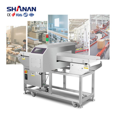 Professionele Auto Transportband Roestvrij Staal Kaas Crackers Zeevruchten Grade Melk Koekjes Vlees Voedsel Metaaldetector CE Gecertificeerd