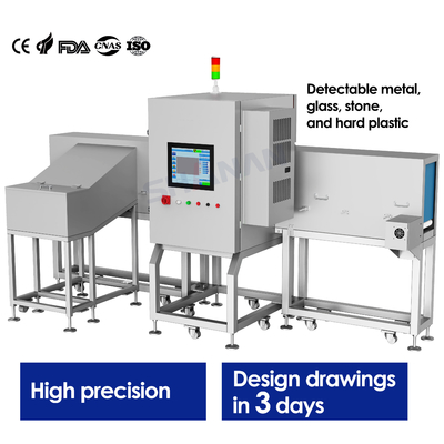 Industriële voedingsmiddelen Röntgeninspectie detector Machine System conveyor Mirror SUS304