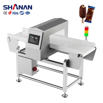 50-60Hz voedselmetaldetector uitgerust met volledige structuur van roestvrij staal 304 die metalen detecteert in voedselproductieomgevingen