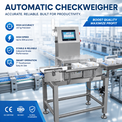 Gewichtssorteermachine die in staat is om verschillende productsoorten te verwerken met nauwkeurige gewichtsdetectie- en sorteercapaciteiten