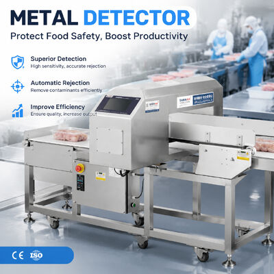 Hooggevoelige transportband metalen detector voor bakkerij Brood cake gebak cookie crackers deeg verwerking lijn